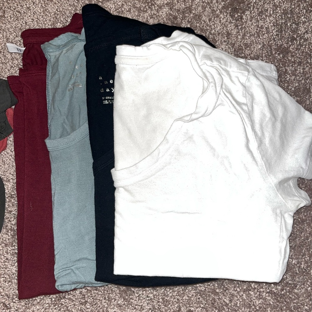 9 T-Shirt bundle! a New Day and Old navy luxe, Short Sleeve Tops, Sz XS/S GUC - Picture 3 of 13